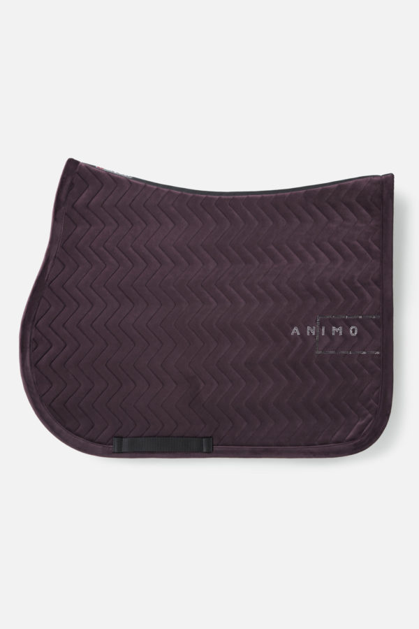 Animo Wormat flash tapis de selle : Tapis de selle en velours matelassé, pour saut et dressage. Logo Albatross, absorbe chocs et transpiration.