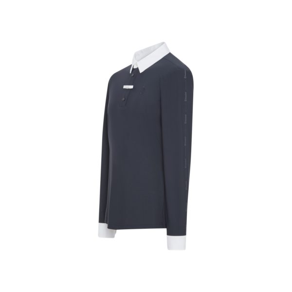 Samshield Come chemise de concours : Chemise de compétition extensible, respirante, UV, éco-conçue, logos discrets, lavable en machine.
